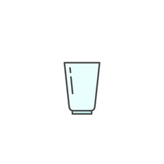 Glass icon. Kitchen appliances for cooking Illustration. Simple thin line style symbol.