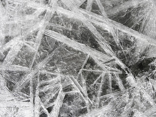 Frozen water ice texture