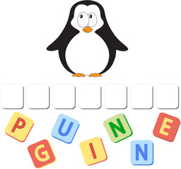Cartoon penguin crossword