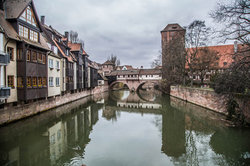 Panorama und Sehenswürdigkeiten von Nürnberg, Bayern, Deutschland