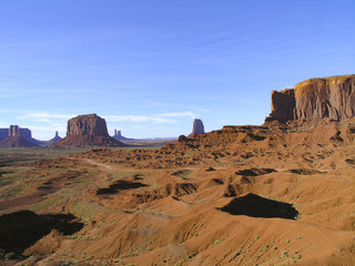 Monument Valley on Utah and Arizona border 