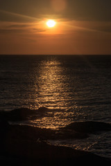 Obraz premium Scenic view of sunset muine