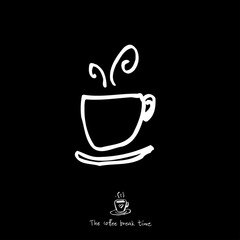 카페 포스터 / 손으로 그린 커피 그림