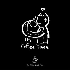 카페 포스터 / 손으로 그린 커피 그림