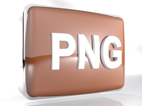 PNG brown rounded box icon - 3D rendering