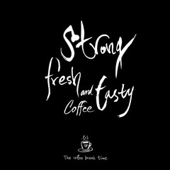 카페 포스터 / 손으로 그린 커피 그림