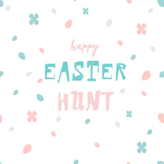 Creative unusual unique artistic hand drawn header Easter eggs pattern trendy background for advertising, social media, web design, etc. Vector Illustration