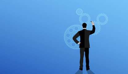 uomo, spalle, vettoriale, progettare