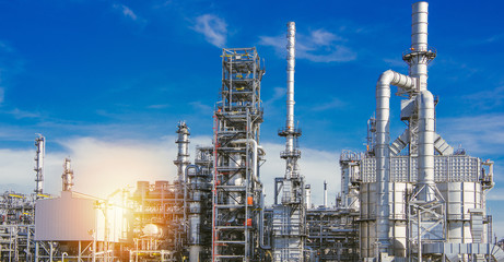 Industrial zone,The equipment of oil refining,Close-up of industrial pipelines of an oil-refinery...