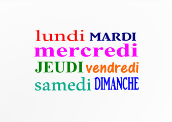 jours de la semaine en français