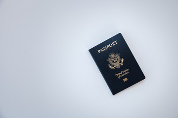 Passport on solid background 