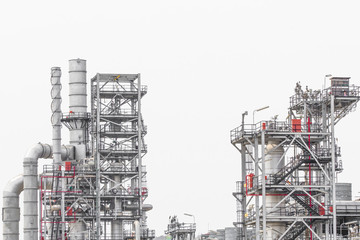 Industrial zone,The equipment of oil refining,Close-up of industrial pipelines of an oil-refinery plant,Detail of oil pipeline with valves in large oil refinery.