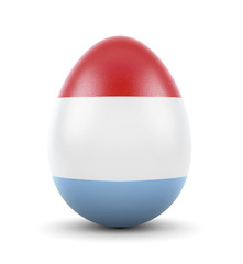 The flag of Luxembourg on a very realistic rendered egg.(series)