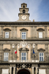 Obraz premium Facade of Royal Palace in Naples, Italy
