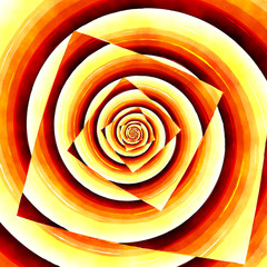 water color droste spiral painting