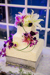 Wedding Cake At Reception