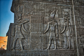 Hieroglyphics at Temple of Kom Ombo