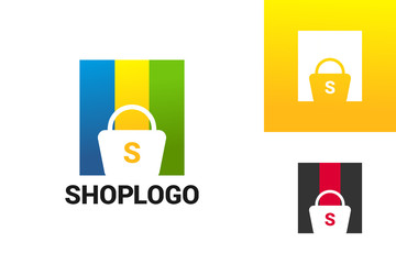 Shopping Logo Template Design Vector, Emblem, Design Concept, Creative Symbol, Icon