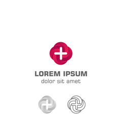 Medical center. Vector logo template