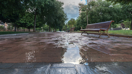 waterproof outer cement coating wet water. stamped concrete pavement slate stone tile pattern,...