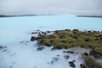 Obraz premium Blue lake near Blue Lagoon