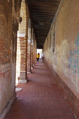 Venezia, italia, il Sottoportico delle Fondamenta dell'Abazia, nel sestriere di Cannaregio.