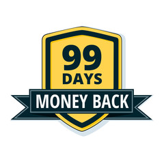 99 Days Money Back Shield illustration