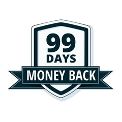 99 Days Money Back Shield illustration