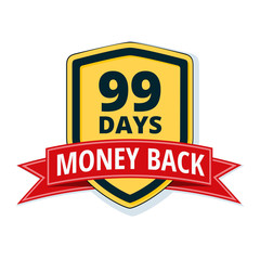 99 Days Money Back Shield illustration