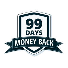 99 Days Money Back Shield illustration