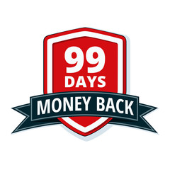 99 Days Money Back Shield illustration