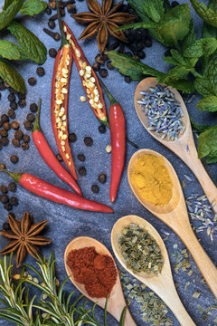 Herbs and spices - To flavor cooking.