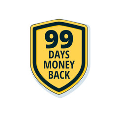 99 Days Money Back Shield illustration