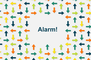 Wallpaper Pfeile - Alarm