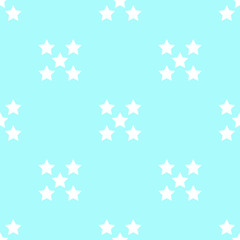 Stars Seamless Pattern. The vector image. Starry night sky