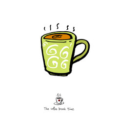 카페 포스터 / 손으로 그린 커피 그림