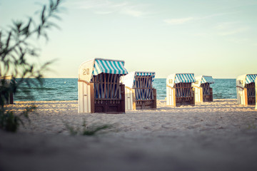 Strandkörbe an der Ostsee