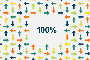 Wallpaper Pfeile - 100 Prozent