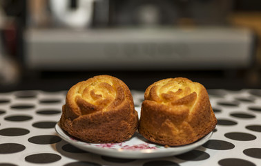 muffins on the cafe bar