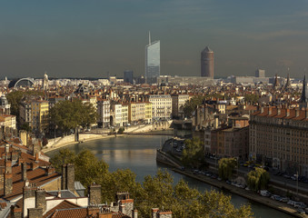Fototapeta premium Vue de Lyon - View of Lyon