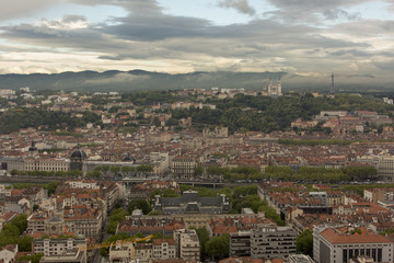 Fototapeta na wymiar Vue de Lyon - View of Lyon