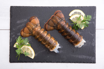 lobster tail on plate