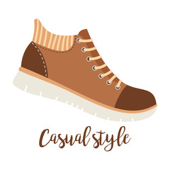 Shoes with text casual style