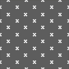 X cross geometric pattern. Simple subtle seamless background.