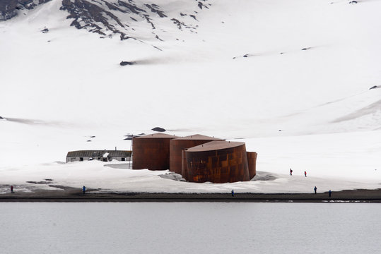 Old whaling station on Deception island