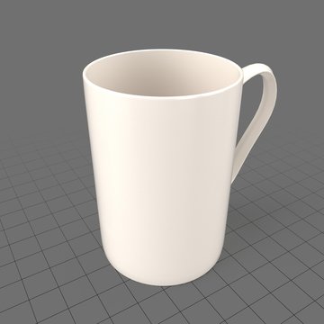 Tall, thin coffee cup