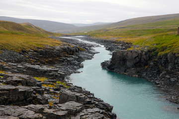 Small Stream and cliffs in Iceland
