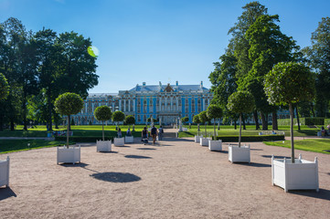 The Catherine Palace in Saint- Petersburg, Russia