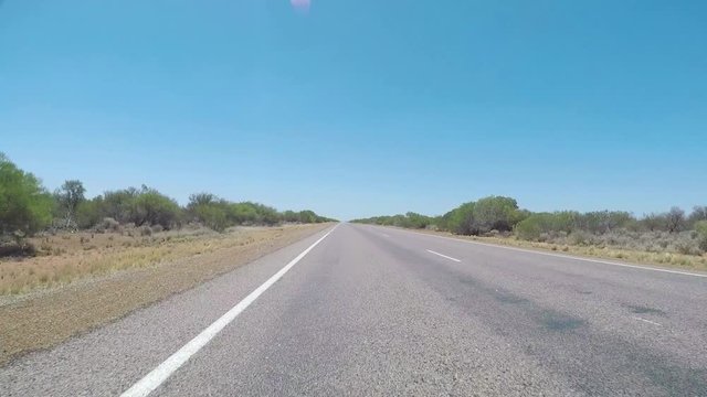 Unterwegs auf dem Highway Richtung Carnarvon, Nord West Coastal Highway, Western Australia, Australien, Down under