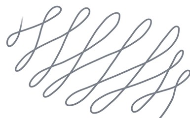 Wellen förmige überlagernde kurvige Linien Kalligrafie 